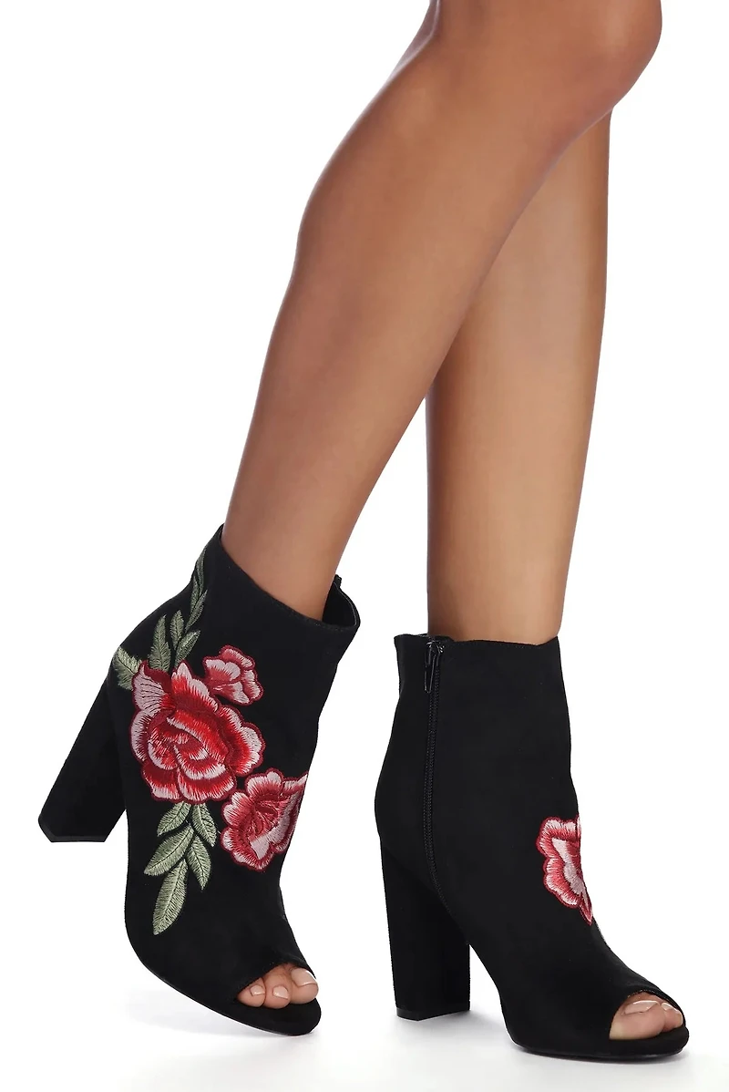 Floral Be Mine Booties