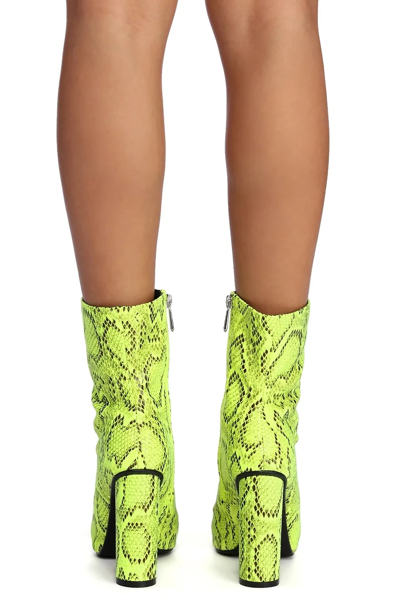 Snake My Way Booties