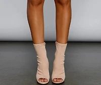 Major Style Moment Peep Toe Booties