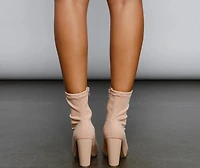 Major Style Moment Peep Toe Booties