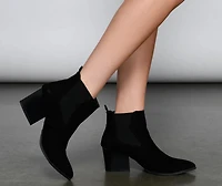 Step It Up Faux Suede Booties