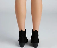 Chic Essential Low Heel Booties