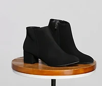 Simply Stylish Faux Suede Booties