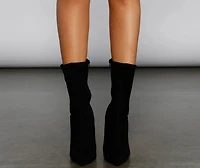 Luxe Feels Faux Suede Stiletto Booties