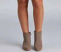 Simply Stylish Faux Suede Booties