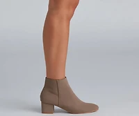 Simply Stylish Faux Suede Booties
