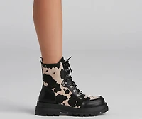 Don't Have A Cow Lug Booties