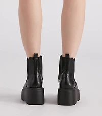 It's True Lug Platform Booties