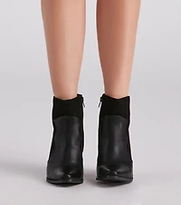 Western Chic Block Heel Booties