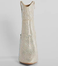 Fabulous Star Rhinestone Metallic Western Booties