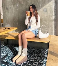 Cozy Feels Faux Sherpa Lined Platform Booties