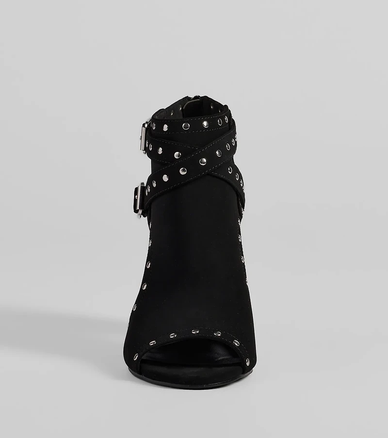 Daring Details Studded Ankle Booties