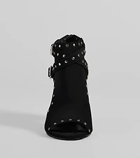 Daring Details Studded Ankle Booties