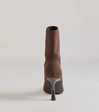 It-Girl Strut Knit Stiletto Booties