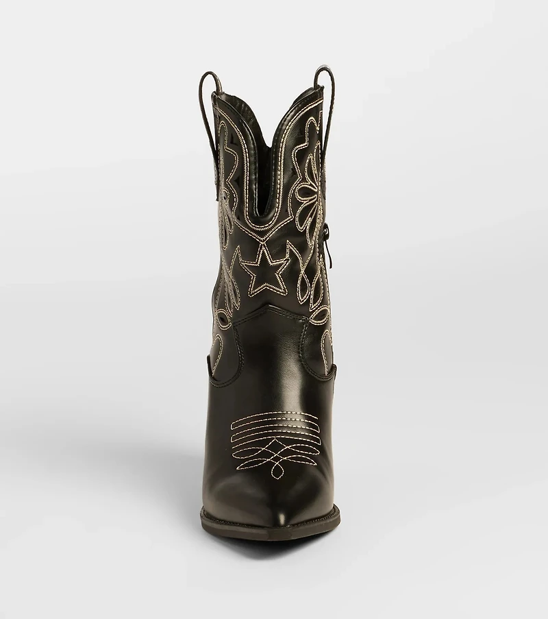 Saddled Up Western Embroidered Cowboy Boots