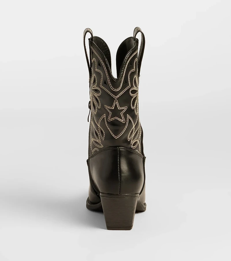 Saddled Up Western Embroidered Cowboy Boots