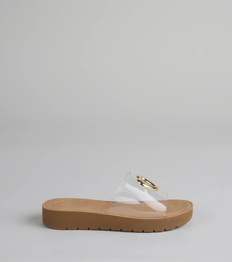Heart Eyes Only Slide Sandals