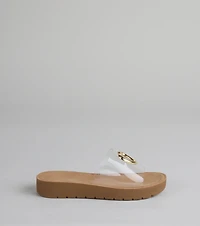 Heart Eyes Only Slide Sandals