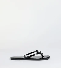 Dainty Looks Bow Thong Sandals