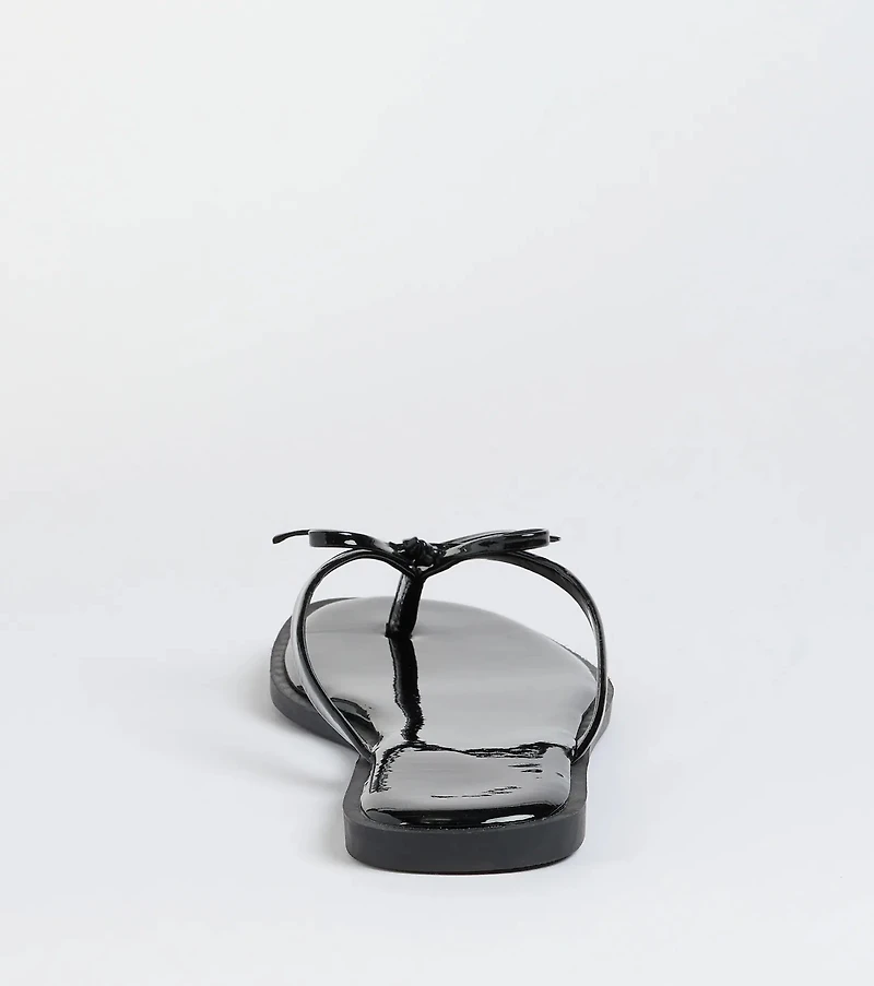 Dainty Looks Bow Thong Sandals
