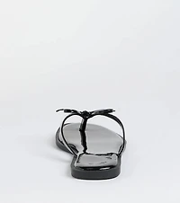 Dainty Looks Bow Thong Sandals
