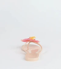 On Vacay Flower Strap Jelly Sandals