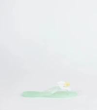 On Vacay Flower Strap Jelly Sandals