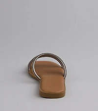 Sparkling Delight Rhinestone Strappy Sandals