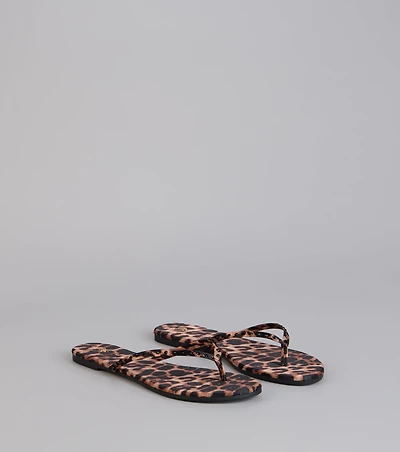 Casual Glow Satin Thong Sandals