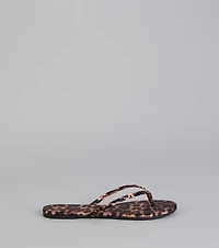 Casual Glow Satin Thong Sandals