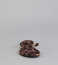 Casual Glow Satin Thong Sandals