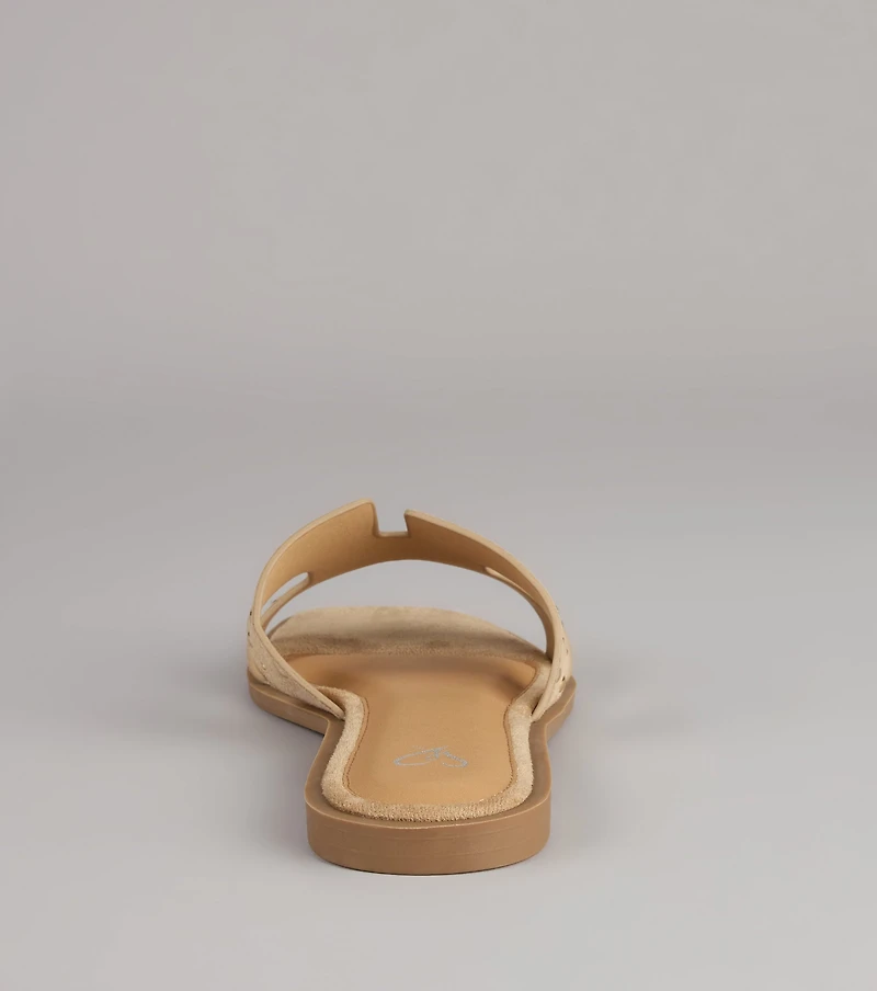 Weekend Style Studded Slide Sandals