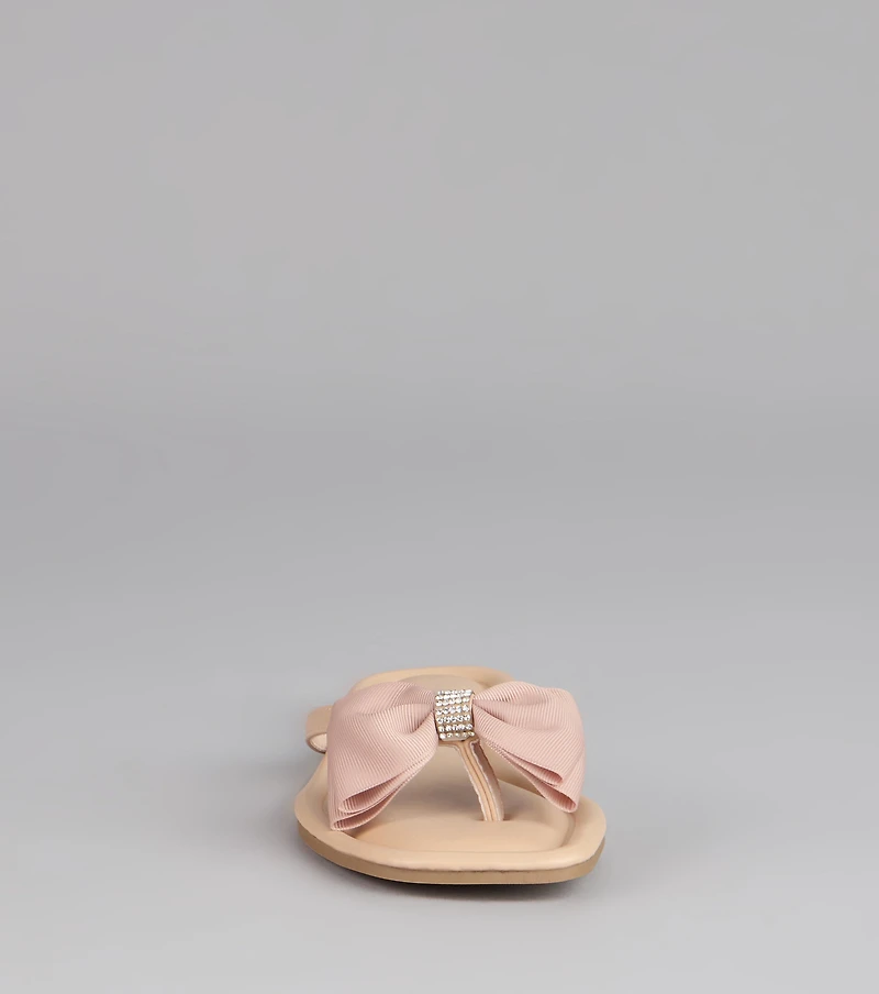 Sweet Steps Bow Thong Sandals