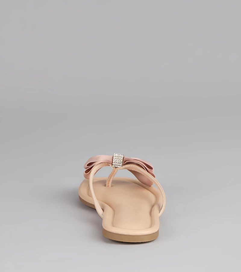 Sweet Steps Bow Thong Sandals