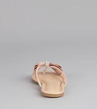 Sweet Steps Bow Thong Sandals