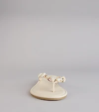 Coastal Crush Beaded Thong Sandals