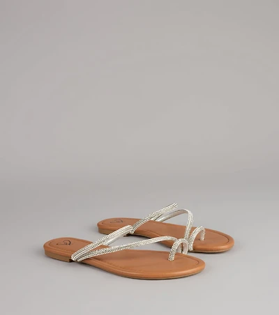 Twinkle Toes Rhinestone Strappy Sandals