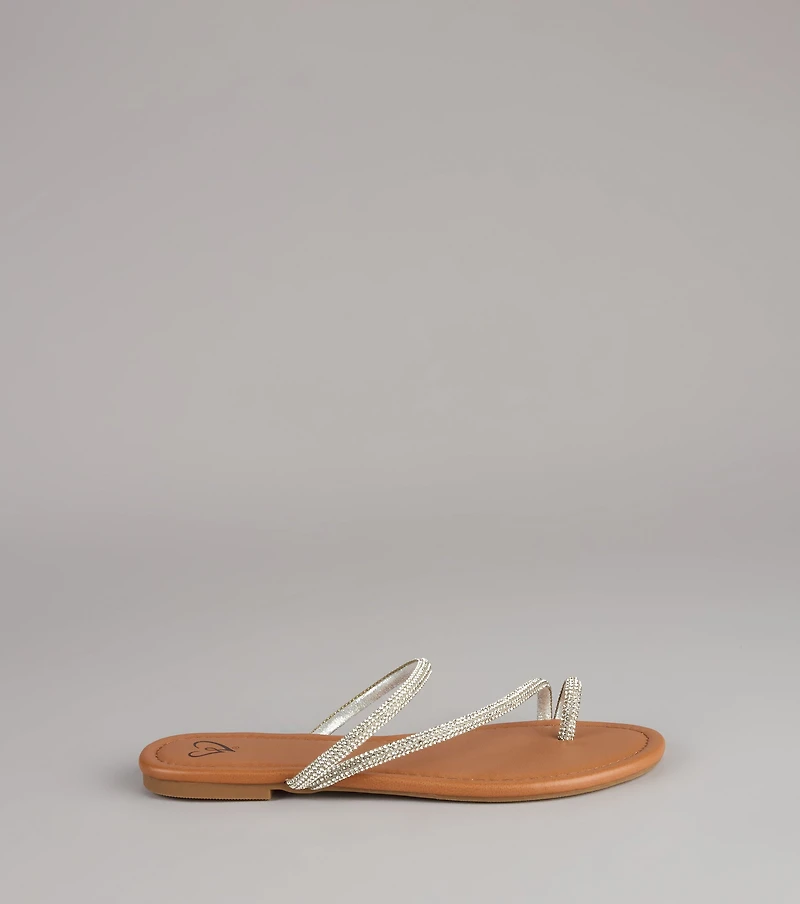 Twinkle Toes Rhinestone Strappy Sandals