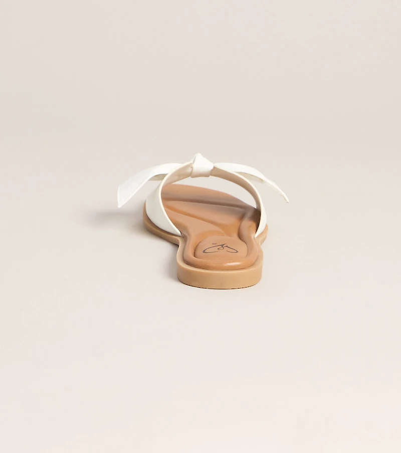 Sun Plans Bow Flat Sandals