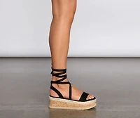 Layin' Low Platform Espadrille Sandals