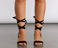 Block Party Lace Up Sandals