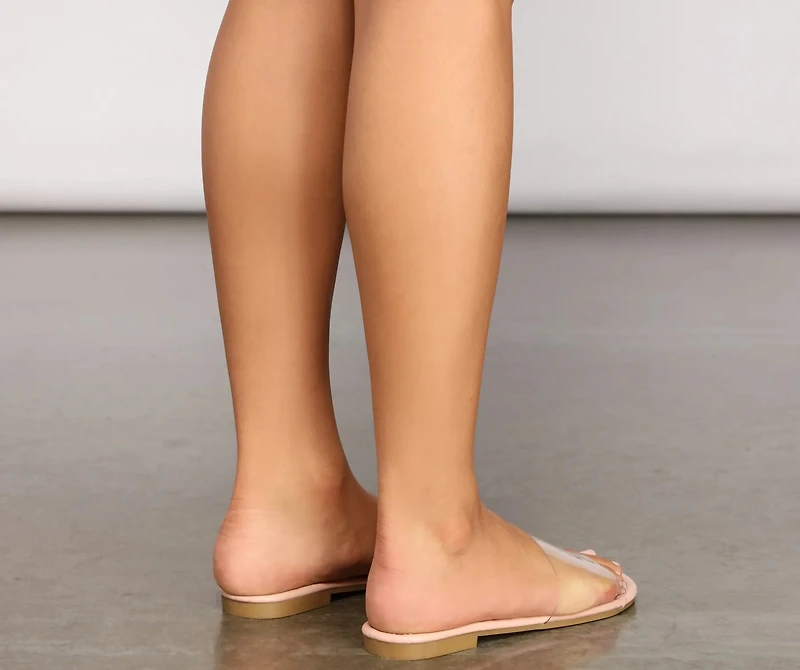 Everyday Quilted Clear Sandals