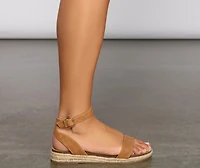 Basic Strap Espadrille Sandals