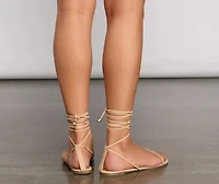 Strappy And Stylish Lace-Up Sandals