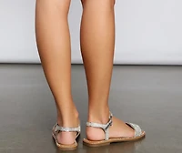 Sparkle And Shine Rhinestone Sandals