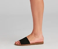 Let It Slide Single Band Sandals
