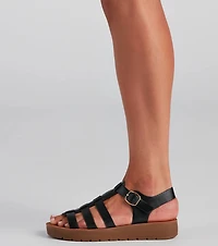Open Season Caged Comfort Sandals