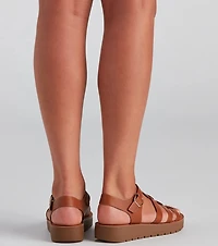 Open Season Caged Comfort Sandals