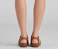 Comfort Level Criss-Cross Sandals