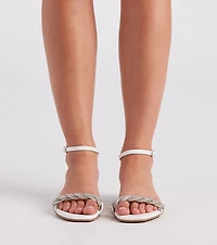 Hint Of Radiance Rhinestone Flat Sandals